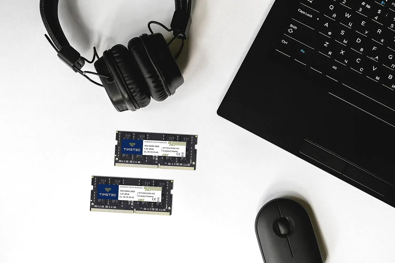 Timetec 32GB KIT(2x16GB) DDR4 2666MHz (DDR4-2666) PC4-21300 (PC4-2666V) Non-ECC Unbuffered 1.2V CL19 2Rx8 Dual Rank 260 Pin SODIMM Laptop Notebook PC Computer Memory RAM Module Upgrade
