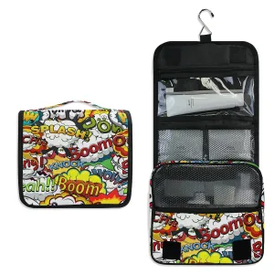 Toiletry Bag Comics Speech Bubbles Hanging Travel Toiletry Bag Dopp Kit Shaving Bag Toiletry Organizer Makeup Cosmetic Bag For Women Men