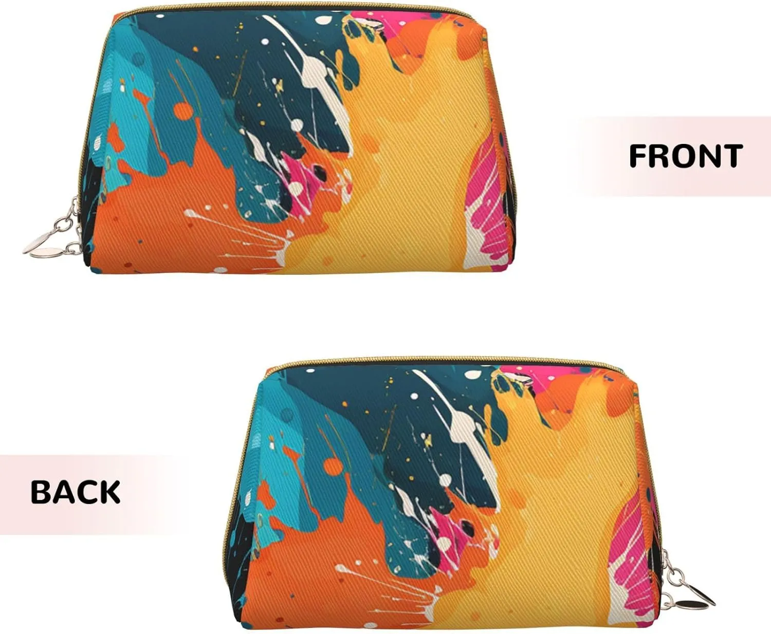 Toiletry Bag for Women Men Dopp Kit Travel Makeup Bag Color Splash Pattern Make Up Organizers Cosmetic Bag