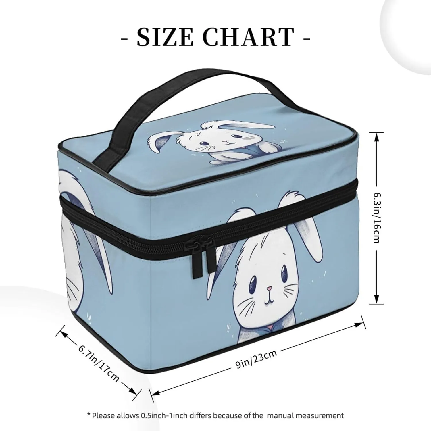 Toiletry Bag for Women Men Dopp Kit Travel Makeup Bag Make Up Organizers Cosmetic Bag Line Drawing Rabbit Hanging Toiletry Bag Shaving Bag with Large Capacity for Travel