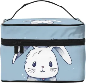 Toiletry Bag for Women Men Dopp Kit Travel Makeup Bag Make Up Organizers Cosmetic Bag Line Drawing Rabbit Hanging Toiletry Bag Shaving Bag with Large Capacity for Travel