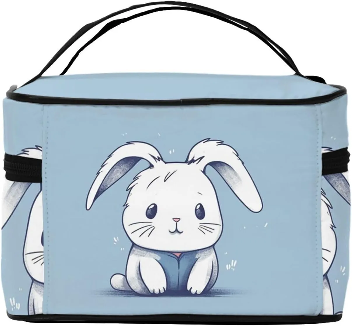 Toiletry Bag for Women Men Dopp Kit Travel Makeup Bag Make Up Organizers Cosmetic Bag Line Drawing Rabbit Hanging Toiletry Bag Shaving Bag with Large Capacity for Travel