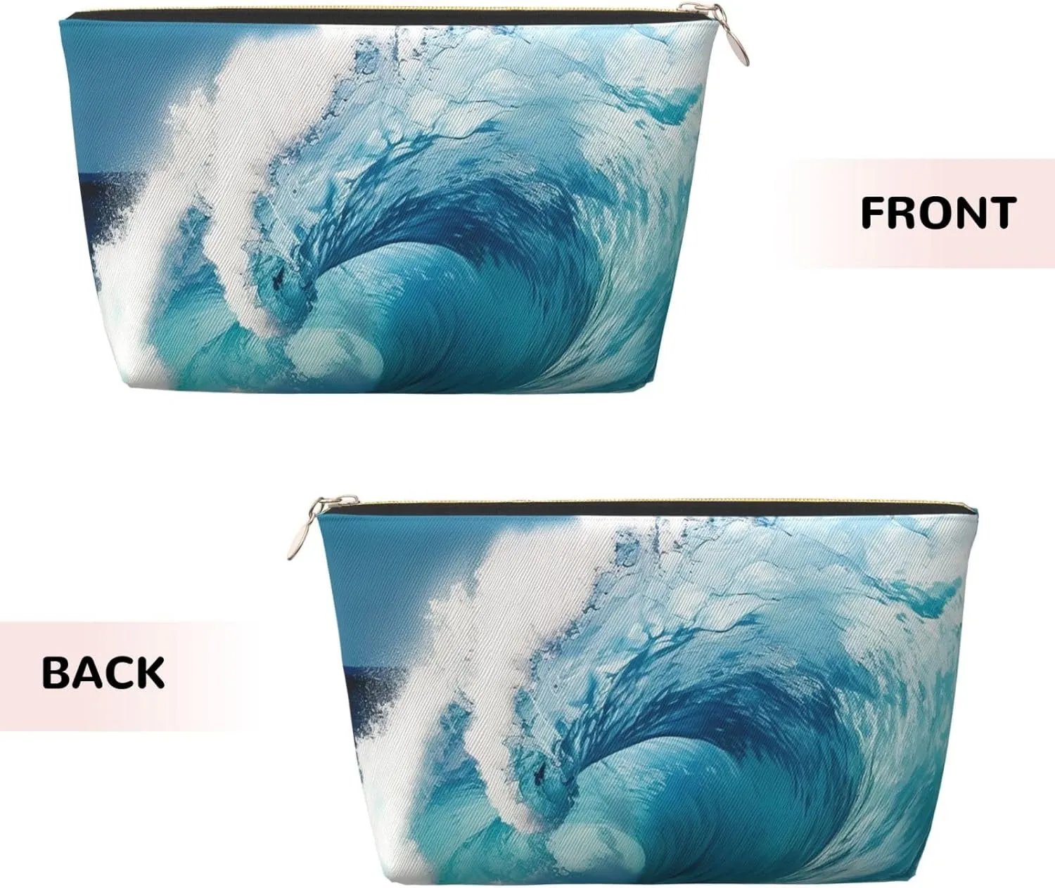 Toiletry Bag for Women Men Dopp Kit Travel Makeup Bag Ocean Wave Make Up Organizers Cosmetic Bag