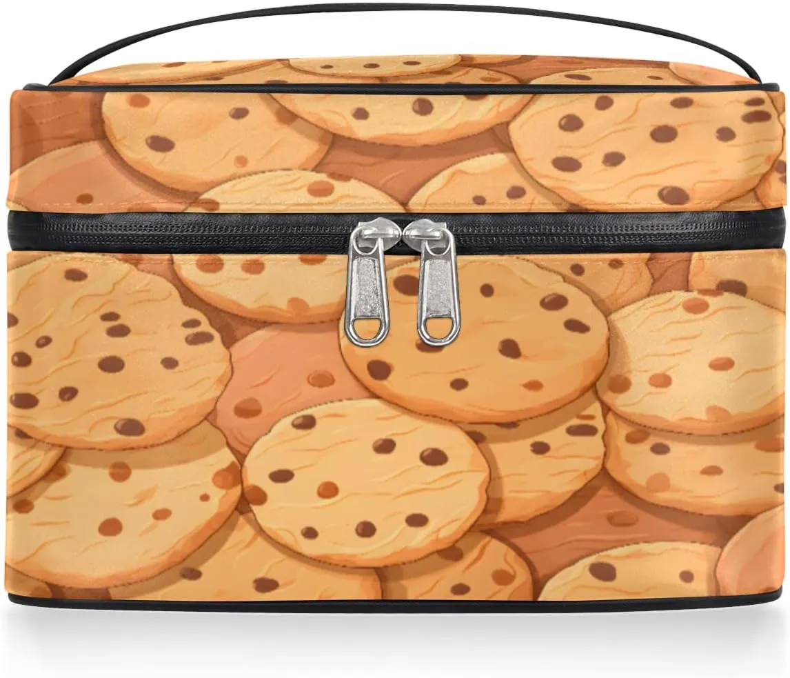 Toiletry Bags Biscuit Large Capacity Travel Makeup Organizer Case, Portable Toiletry Bag for Women Makeup Brush Bag Storage Bag