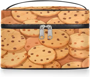 Toiletry Bags Biscuit Large Capacity Travel Makeup Organizer Case, Portable Toiletry Bag for Women Makeup Brush Bag Storage Bag