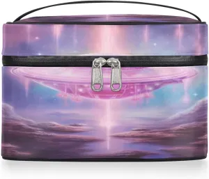 Toiletry Bags Ufo Spacecraft Large Capacity Travel Makeup Organizer Case, Portable Toiletry Bag for Women Makeup Brush Bag Storage Bag