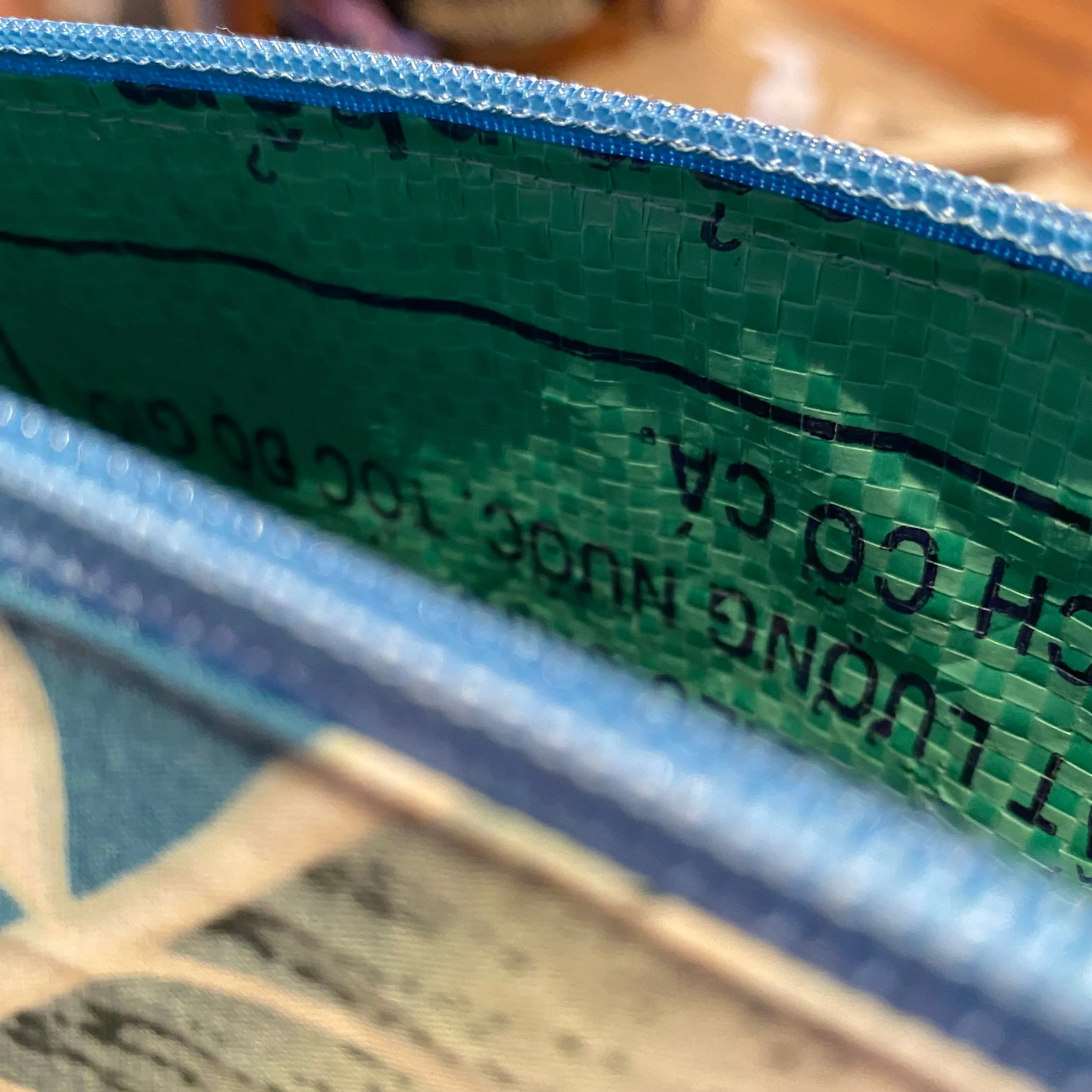 Toiletry Bags - upcycled hawaiian shirt and fish feed bags