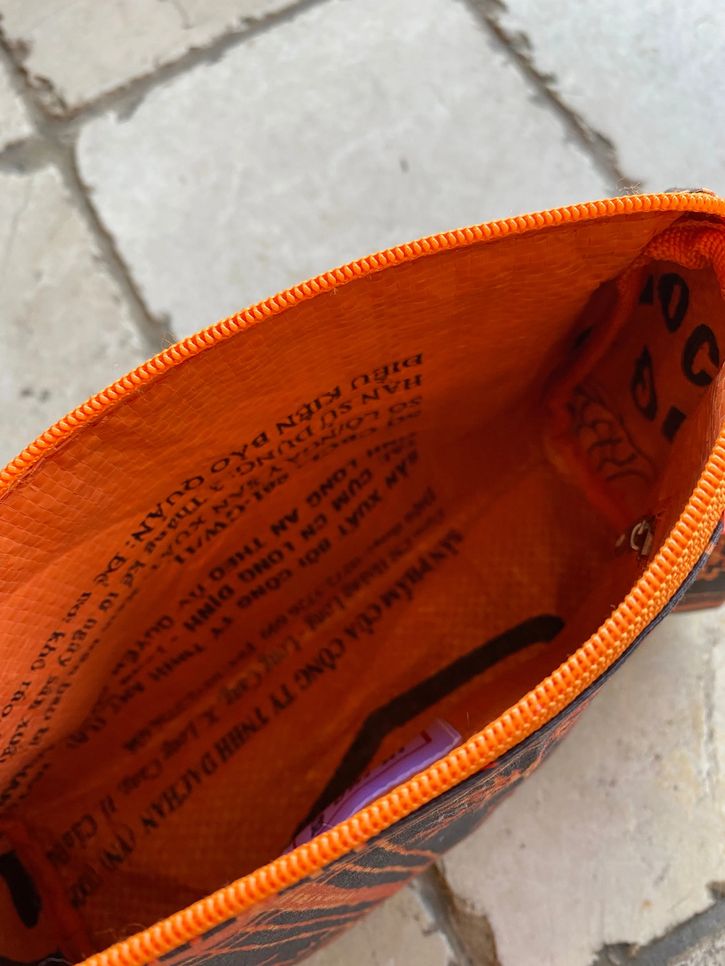 Toiletry Bags - upcycled hawaiian shirt and fish feed bags