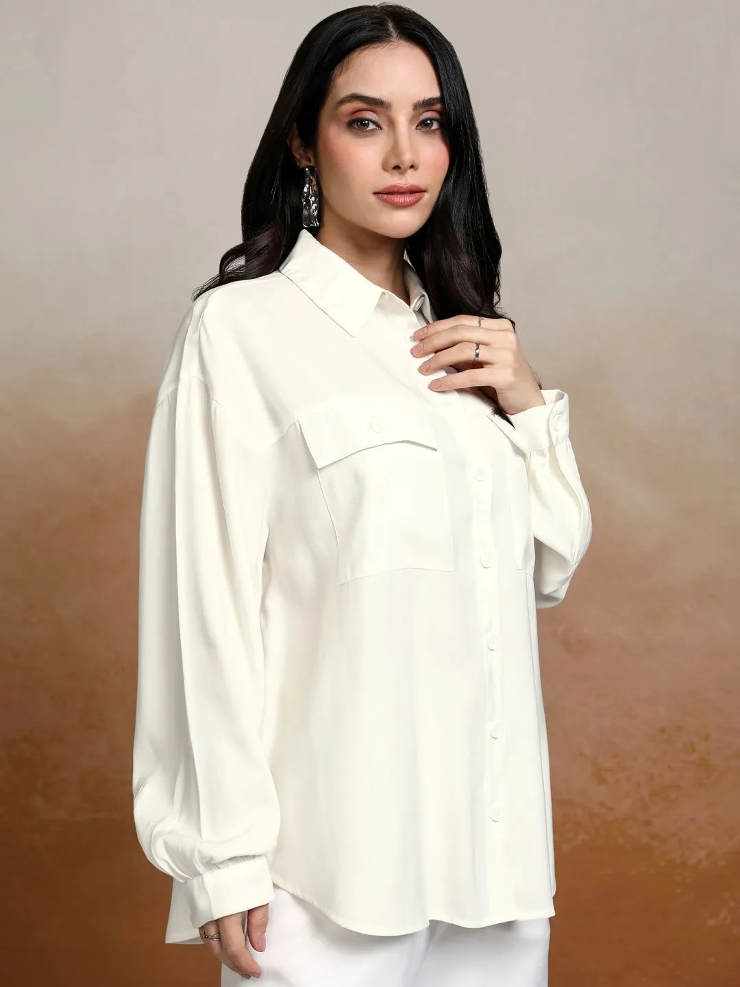 Tokyo Talkies Women Opaque Casual Shirt