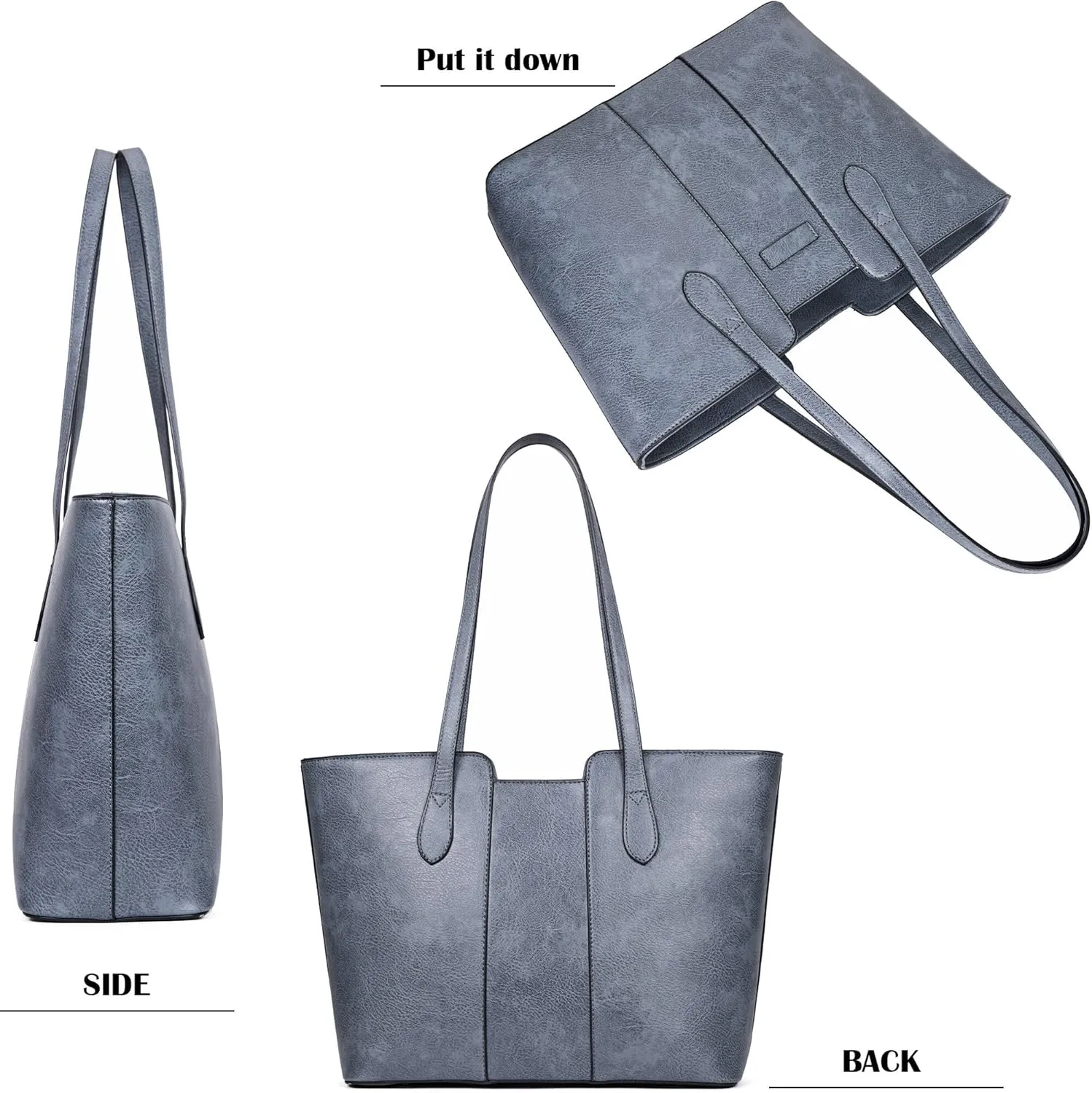 ToLFE Tote Bags for Women Purses and Handbags Top Handle Satchel PU Leather Shoulder Hobo Bags