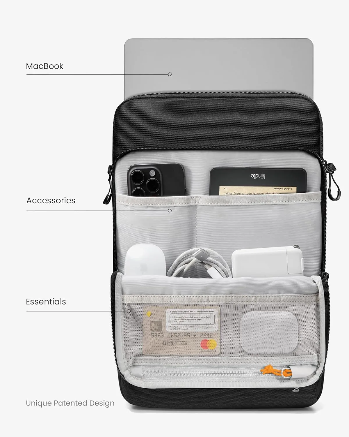 tomtoc Protective Laptop Sleeve for 13 Inch MacBook Air M4/A3240, M3/A3113, M2/A2681, M1/A2337, MacBook Pro 13 M2/A2686, M1/A2338, 2024 Surface Pro AI PC, Water-Resistant MacBook Case