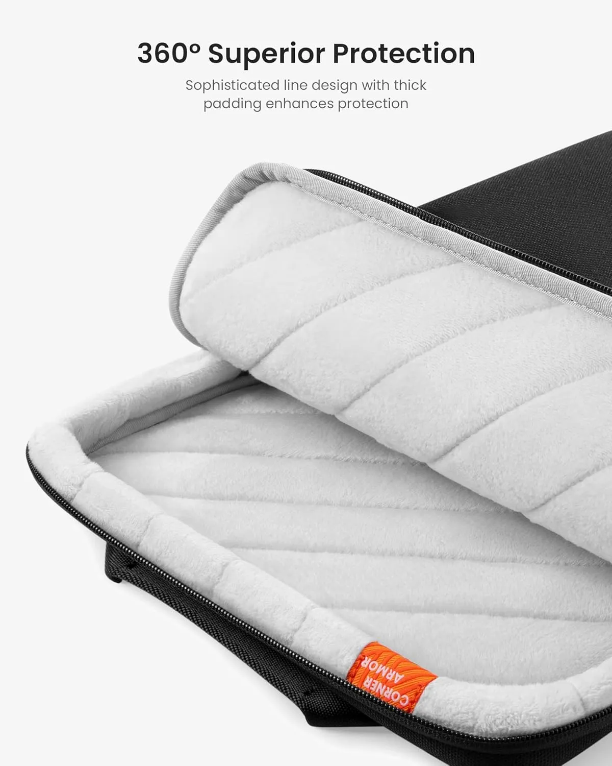 tomtoc Protective Laptop Sleeve for 13 Inch MacBook Air M4/A3240, M3/A3113, M2/A2681, M1/A2337, MacBook Pro 13 M2/A2686, M1/A2338, 2024 Surface Pro AI PC, Water-Resistant MacBook Case
