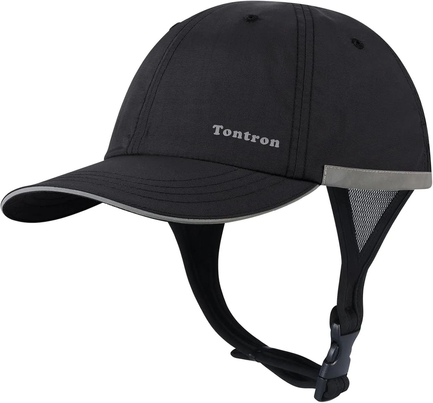 Tontron Wasumer Surf Cap with Hard Shell and Mesh Chin Straps for Surfing, SUP,Kayaking and Watersports