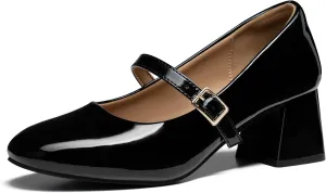 Trary Mary Jane Shoes Women, Chunky Mary Janes Heels for Women Shoes Dressy Casual, Dress Shoes for Women Block Heels Closed Toe Mary Jane Pumps
