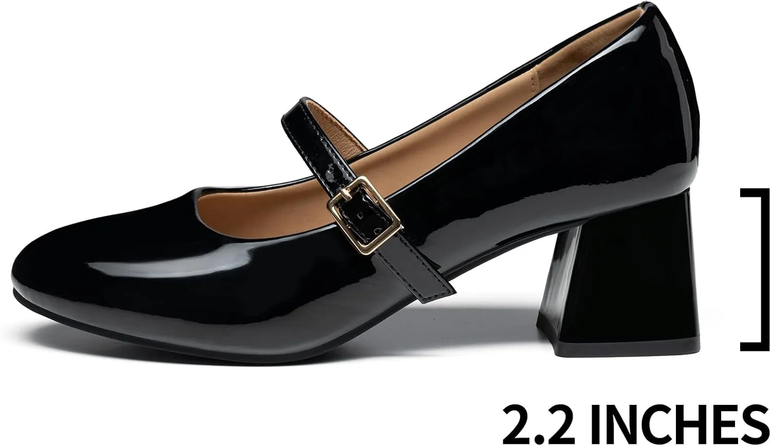 Trary Mary Jane Shoes Women, Chunky Mary Janes Heels for Women Shoes Dressy Casual, Dress Shoes for Women Block Heels Closed Toe Mary Jane Pumps