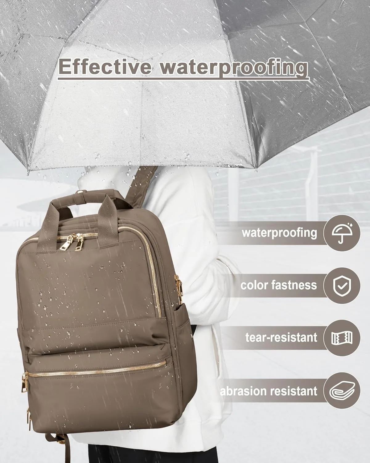 Travel Backpack Carry On Flight Approved Small Travel Backpack For Women Carry On Backpack Personal Item Travel Bag Laptop Teacher Backpack Work Backpack For Traveling On Airplane Dark Brown