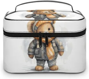 Travel Toiletry Bag for Women And Men,Cute Bear Toiletry Organizer, Makeup Bag Travel Organizer for Shampoo,Toiletries