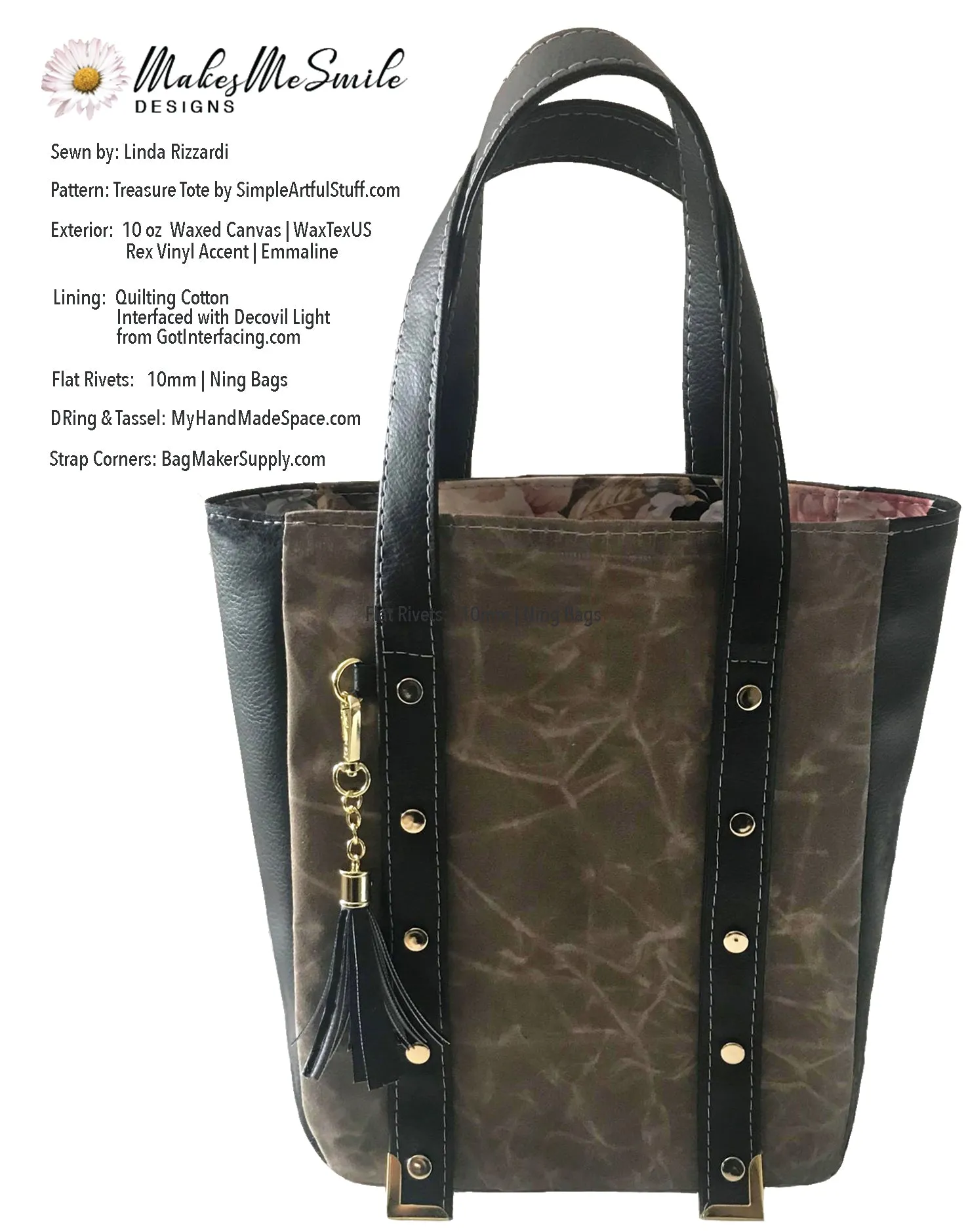 TREASURE TOTE - Rivet (Pattern Add-On)