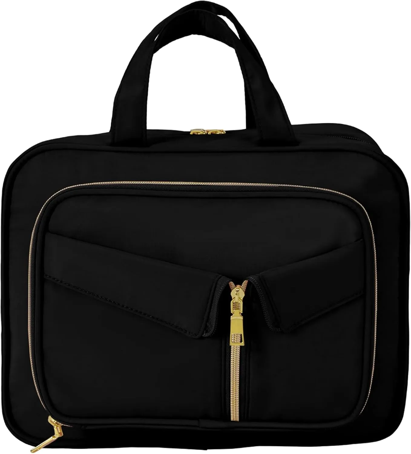 TRO&HOM Toiletry Bag for Women,Toiletry Bag Travel Bag with Hanging Hook,Water-resistant Cosmetic Bag Travel Full-size Toiletry Organizer for Accessories, Shampoo, Toiletries