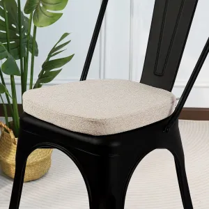 Tromlycs Metal Chair Cushions 14x14 Seat Small Tolix for Metal Chairs Cushions Pads Dining 14 inch Light Linen, One Piece