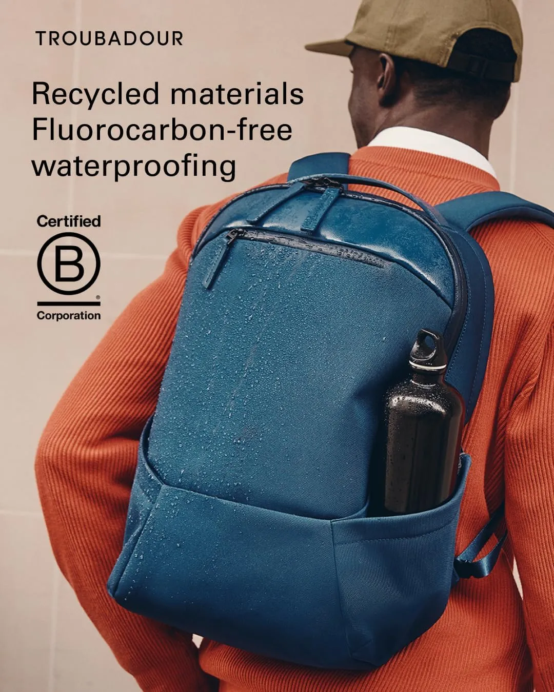 Troubadour Apex Backpack 3.0 – Premium Waterproof Laptop Backpack Fits Up to 17” – Ergonomic Design for Work and Travel – Stylish Backpack with 5-Year Guarantee - Blue