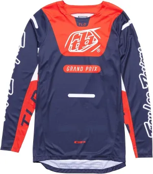 Troy Lee Designs GP Pro Youth Moto Jersey, Blends Navy/Orange, Large