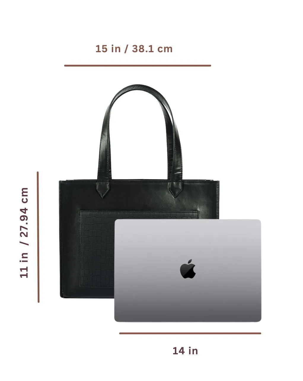 TROY TOTE BAG | ALL BLACK | MEDIUM