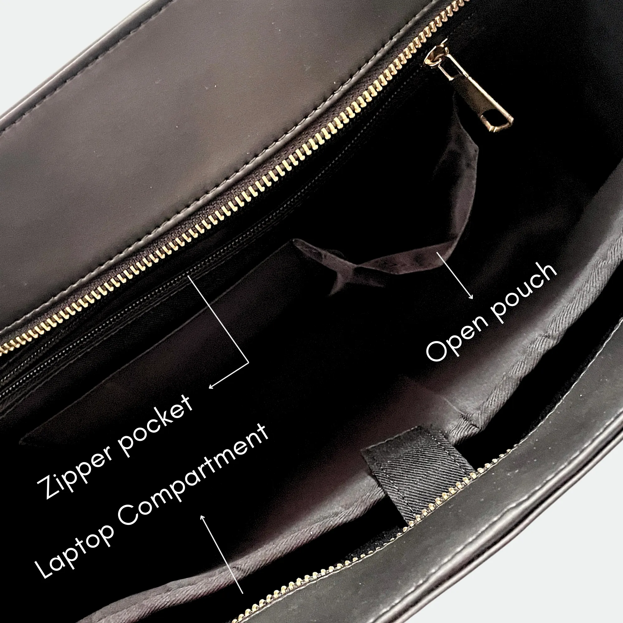 TROY TOTE BAG | ALL BLACK | MEDIUM