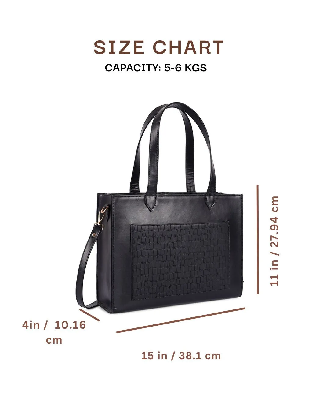 TROY TOTE BAG | ALL BLACK | MEDIUM