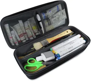 TUDIA EVA Empty Carrying Hard Storage Case Organiser for Art Supplies/Paint Brushes/Markers/Sketching Supplies with Hand Carry Handle [CASE ONLY]