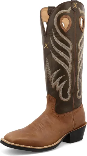 Twisted X Men's 16" Buckaroo, Wide Square Toe with CellSole