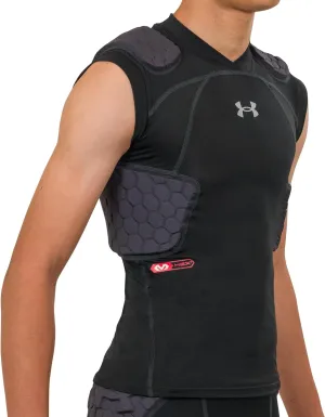 Under Armour Gameday Pro 5-Pad Football Shirt, Comfortable Compression & Protection for Practice & Game Day, Youth/ Boys