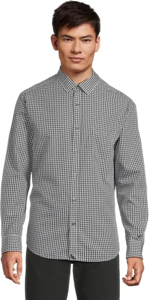 UNTUCKit Men's Wrinkle-Free Lawrence Shirt, Navy