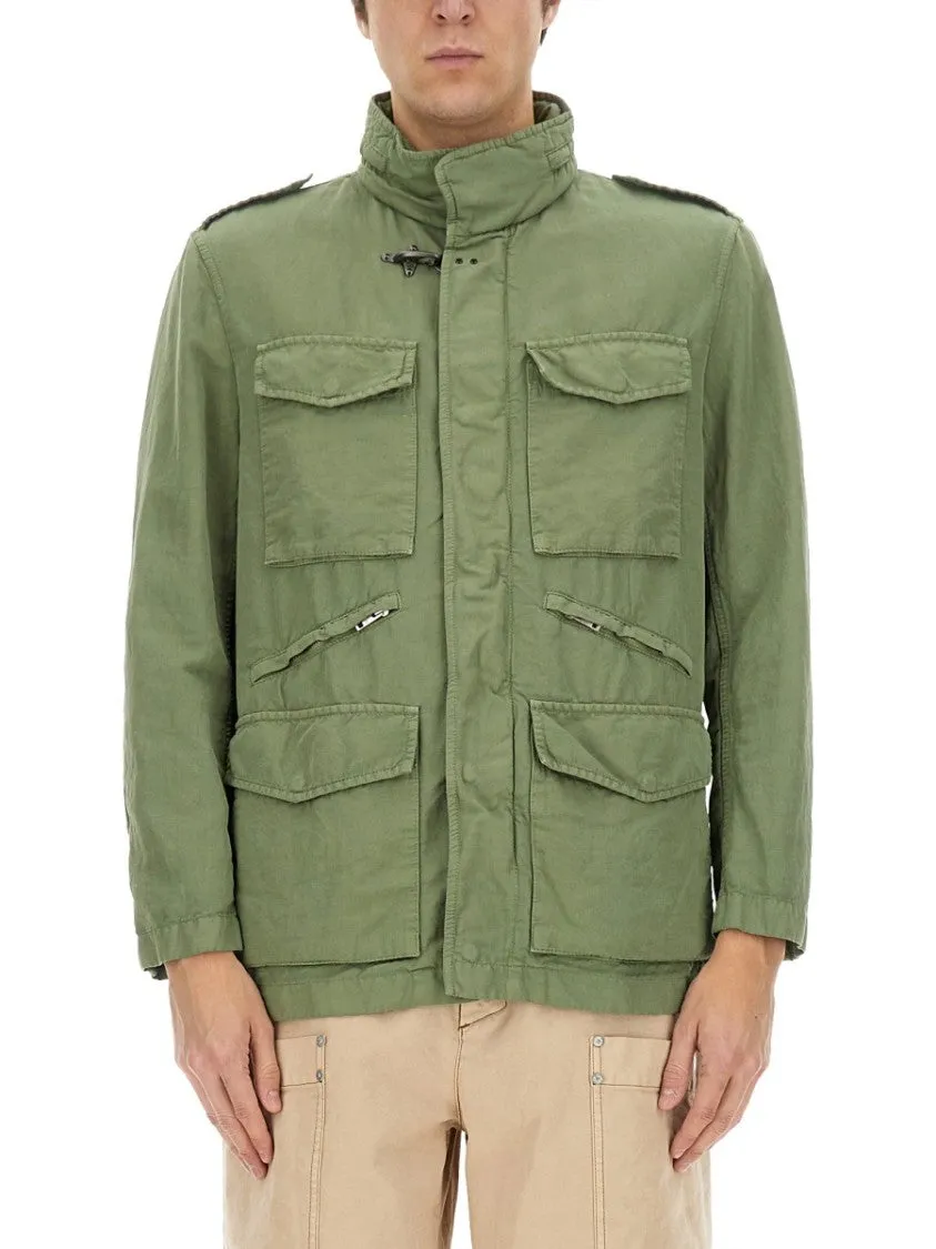 Utility-Inspired Green Jacket