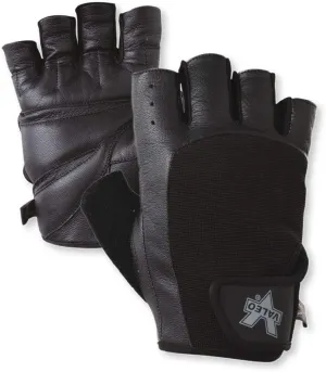 Valeo Industrial V335 Pro-Material Handling/Competition Fingerless Lifting Gloves, VA5149, Pair, Black, Large