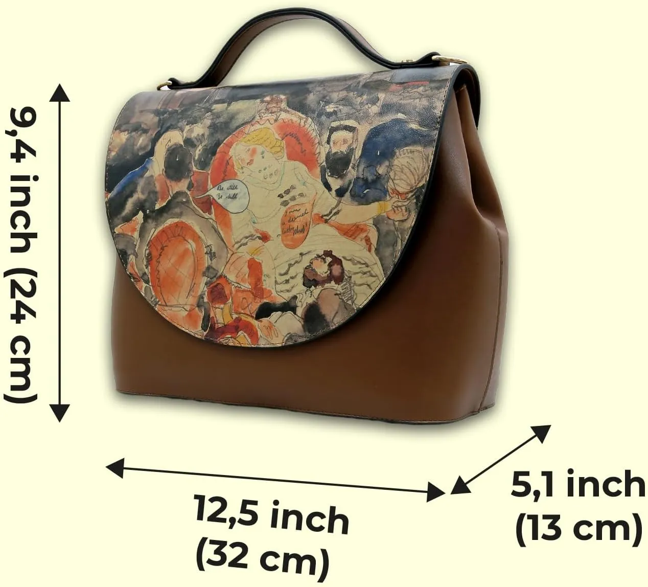 Vegan Leather Handbags for Women - Unique Design and Handmade Top-Handle Handbags