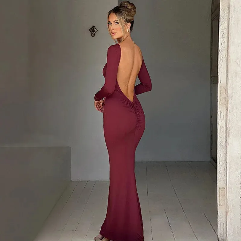 Velvet Drape Dress