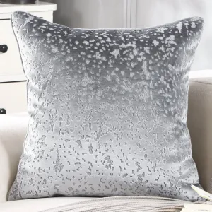 Velvet Throw Pillow Covers Cozy Boho Farmhouse Cushion Case with Soft Vintage Texture Pillowcase for Couch Sofa Bed Living Room Home Decor(18 x 18 Inch,Gray)