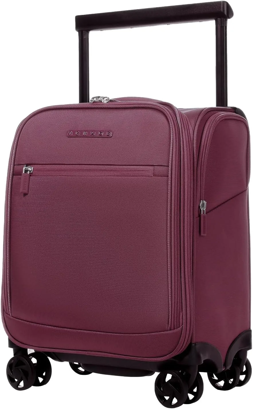 Verage Underseat Carry On Luggage with Spinner Wheels 15 inch Overnight Suitcase Travel Business Bag for Airlines Men Women