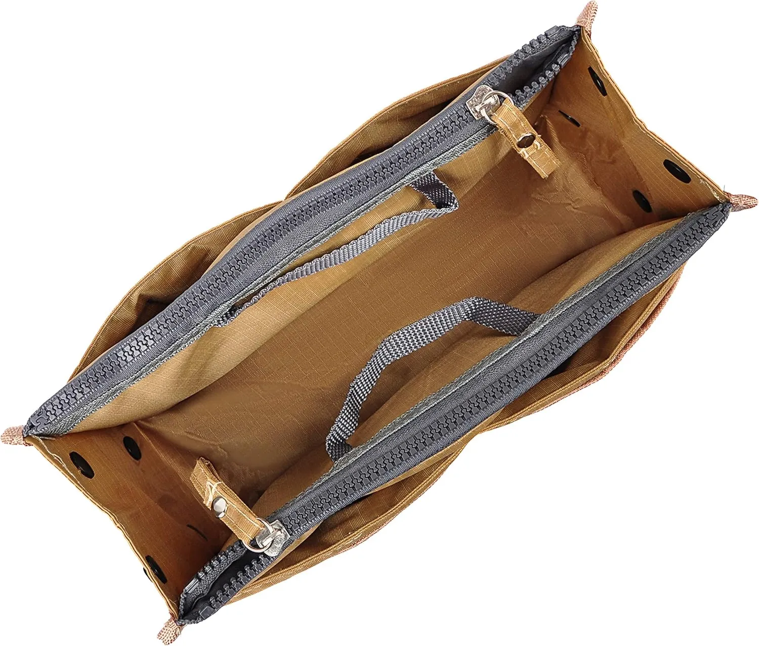 Vercord Updated Purse Handbag Organizer Insert Liner Bag in Bag 13 Pockets New Khaki Medium