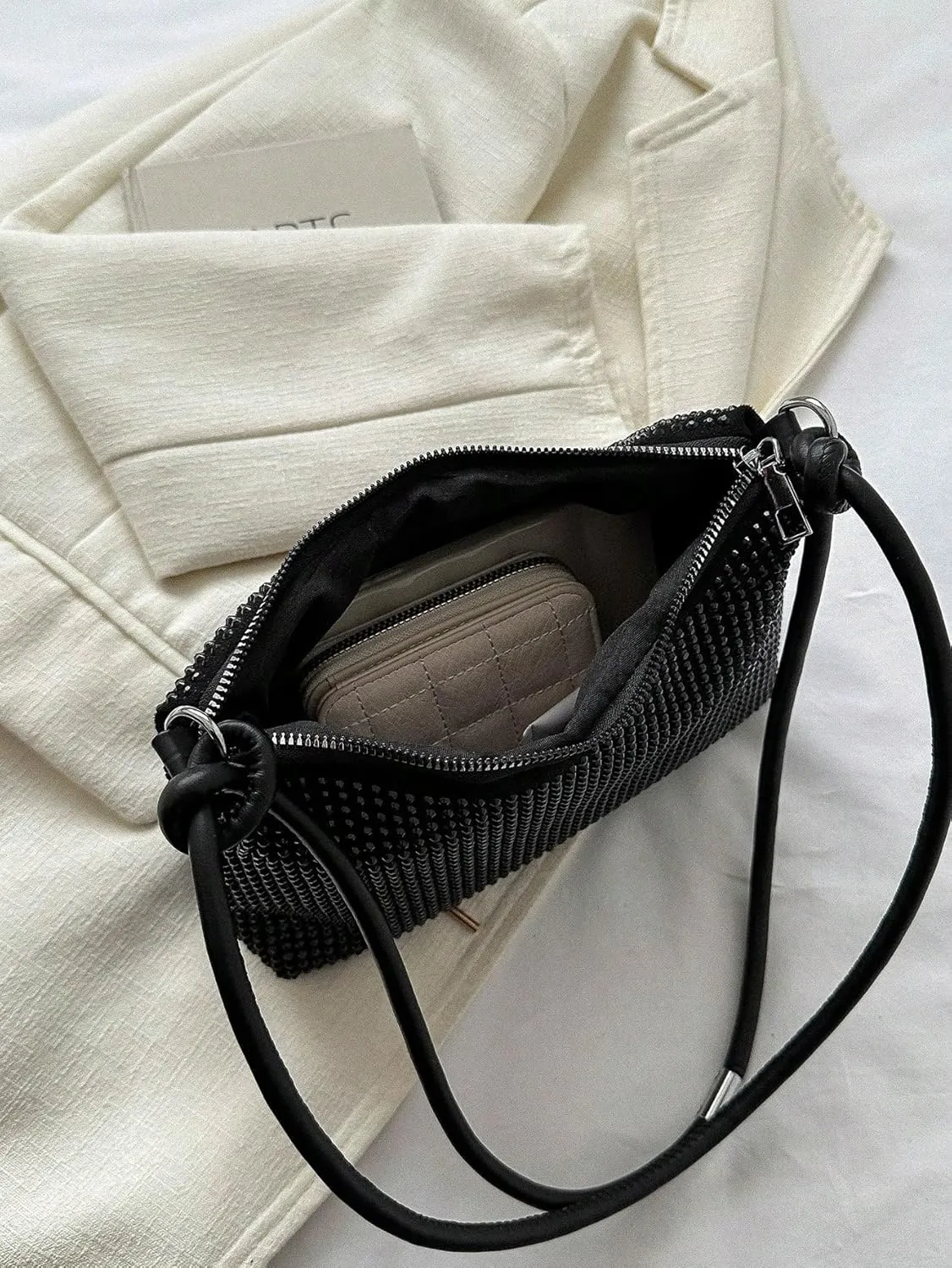 Verdusa Women's Hobo Evening Shoulder Bag Elegant PU Leather Handbag Purse with Zipper