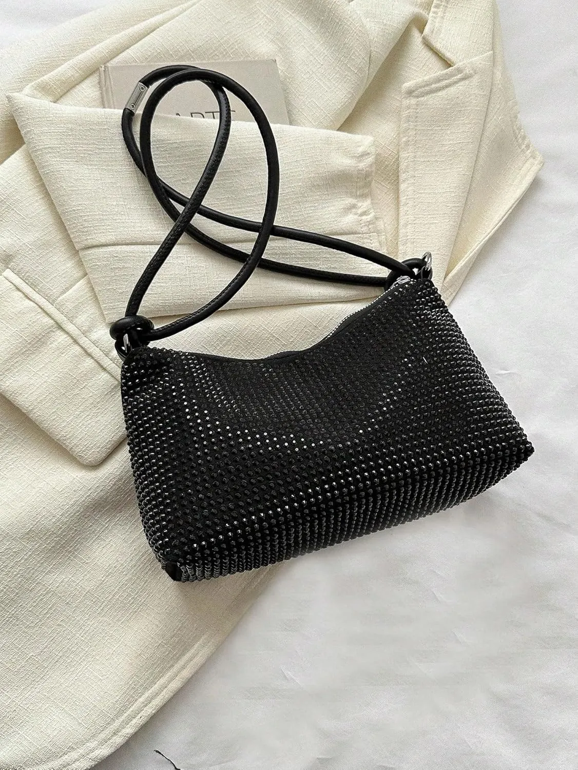 Verdusa Women's Hobo Evening Shoulder Bag Elegant PU Leather Handbag Purse with Zipper