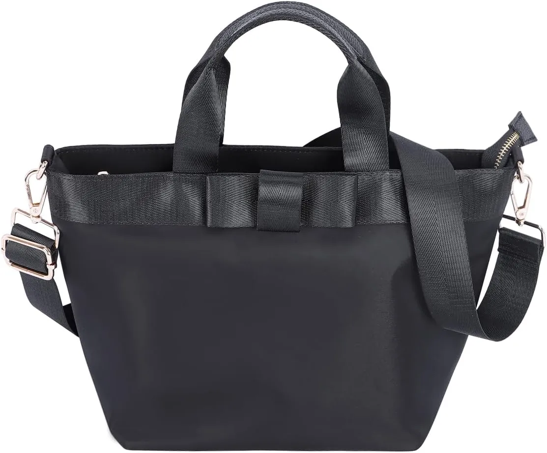 VGOAL Sophisticated Commuter Tote - Women's Versatile Nylon Crossbody Bag with Bow Detail, Spacious & Lightweight