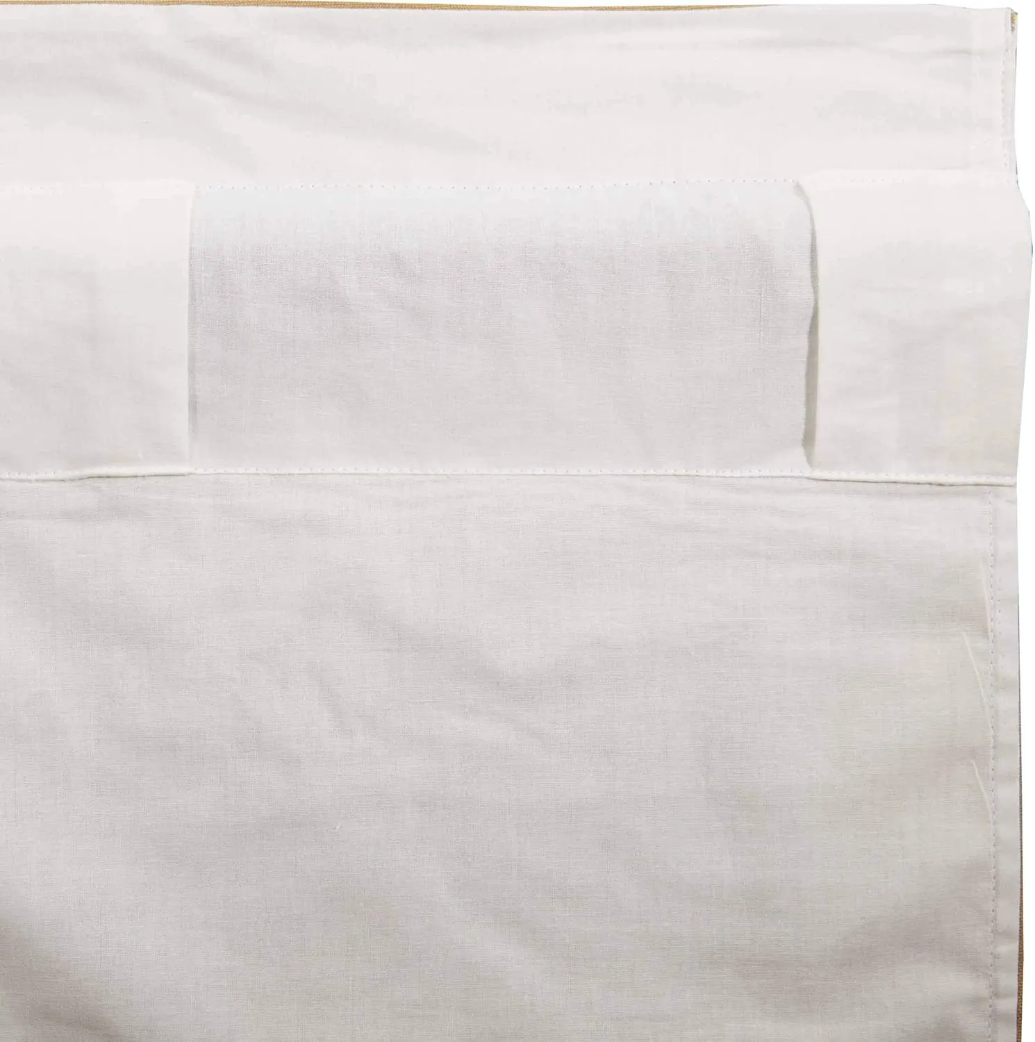 VHC Brands Simple Life Flax Solid Color Cotton Linen Blend Farmhouse Curtains Rod Pocket Hanging Loops Panel Pair, Khaki Tan