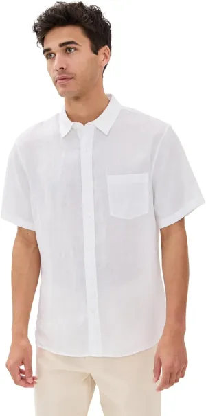 Vince Men's Linen Short Sleeve Shirt