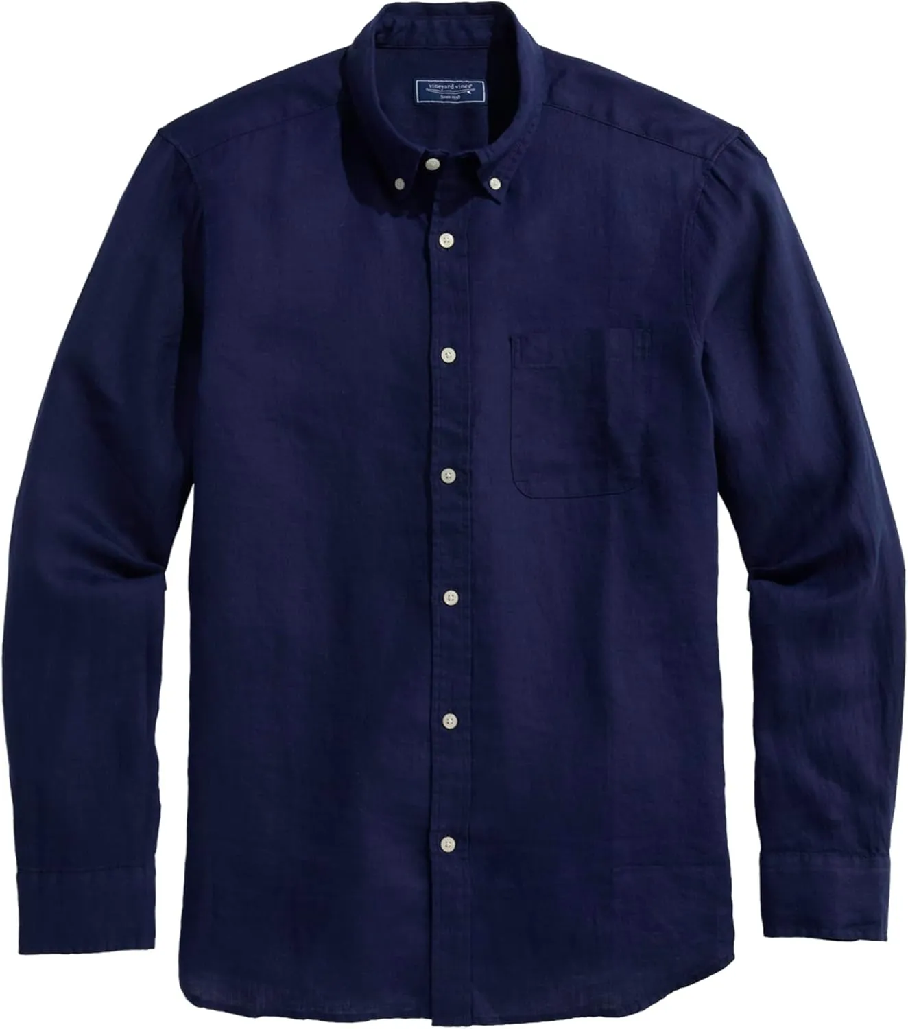 vineyard vines Men's Linen Surfside Solid Shirt