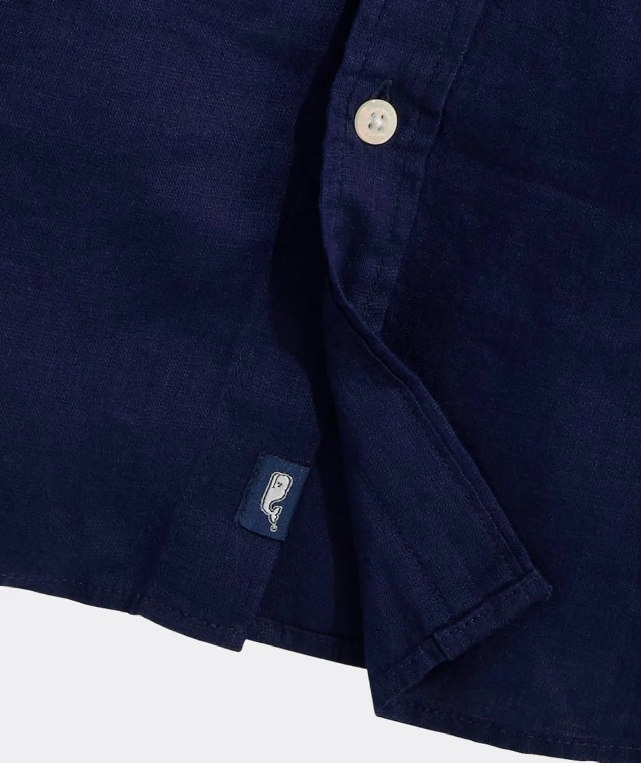 vineyard vines Men's Linen Surfside Solid Shirt