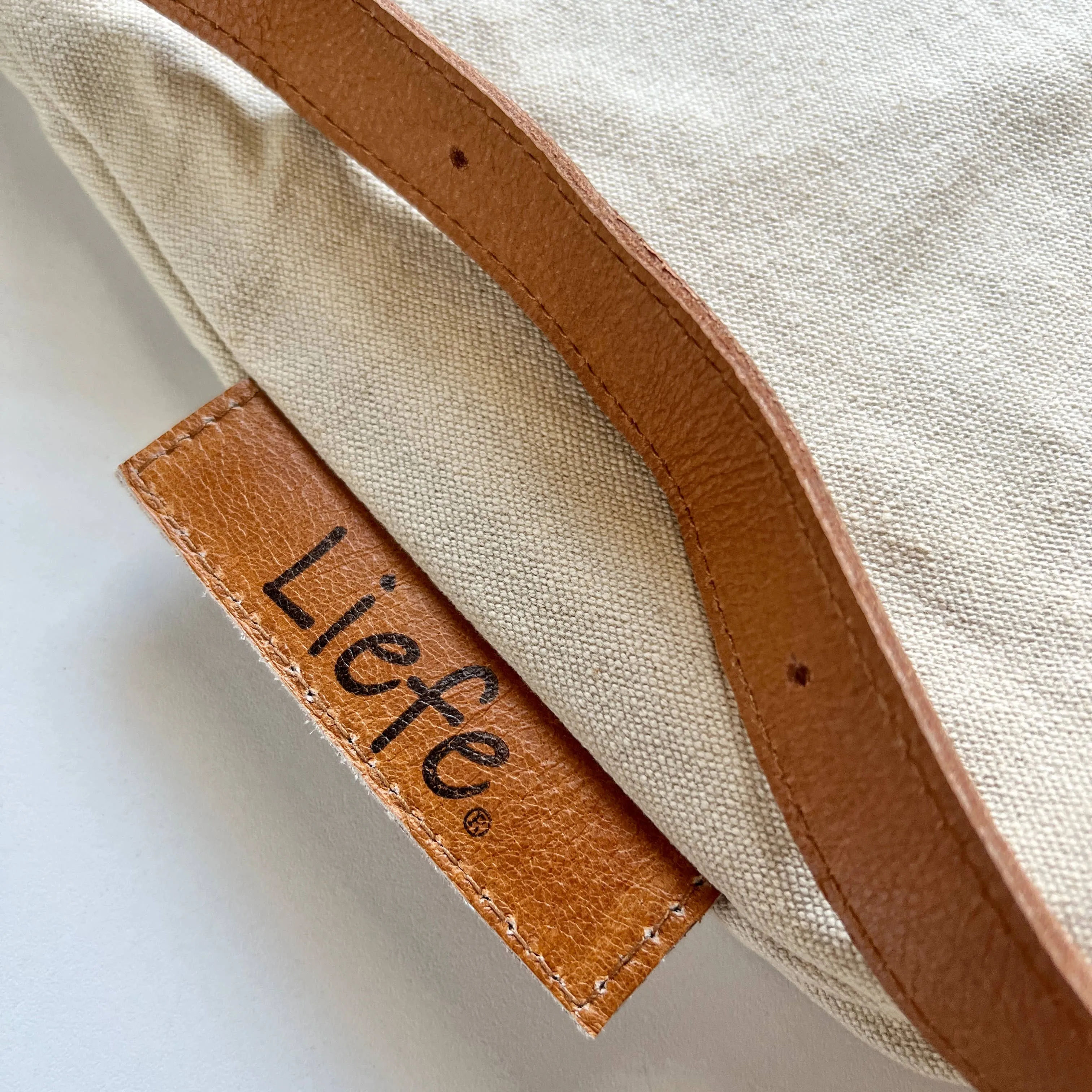 Vintage Canvas Heart Bag