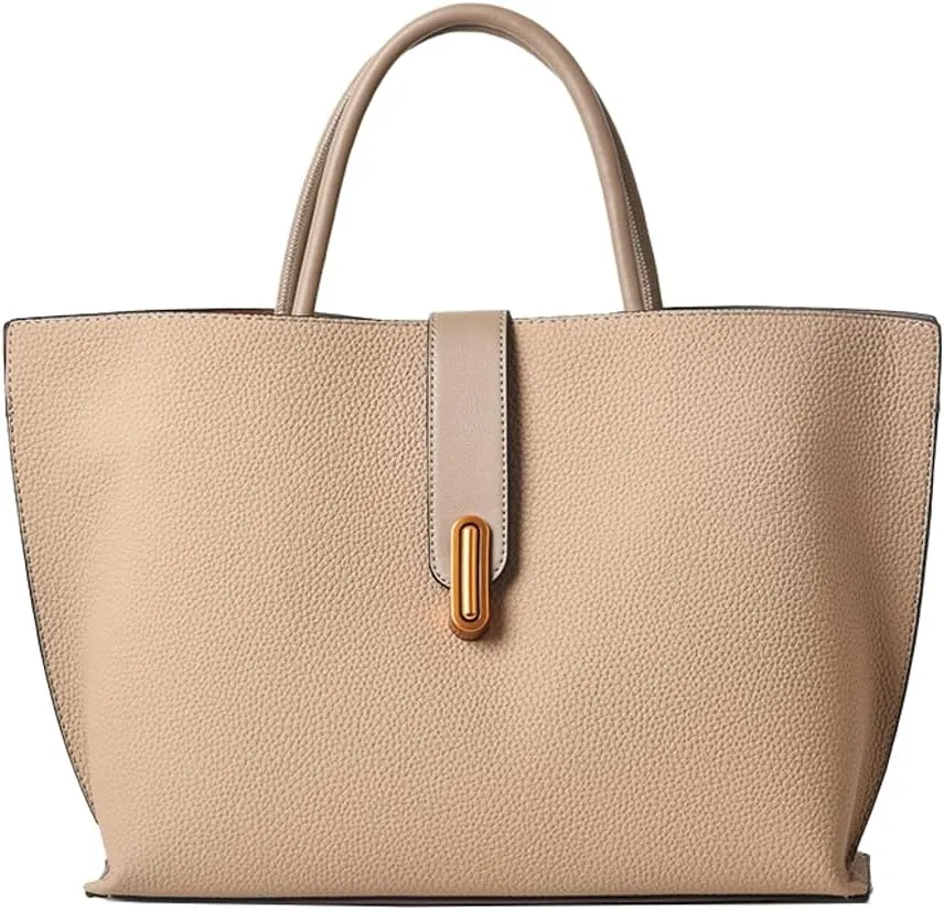 Vintage French Style Large Capacity Tote Bag for Women, Fashionable Retro Shoulder Crossbody Handbag, Casual Everyday Purse