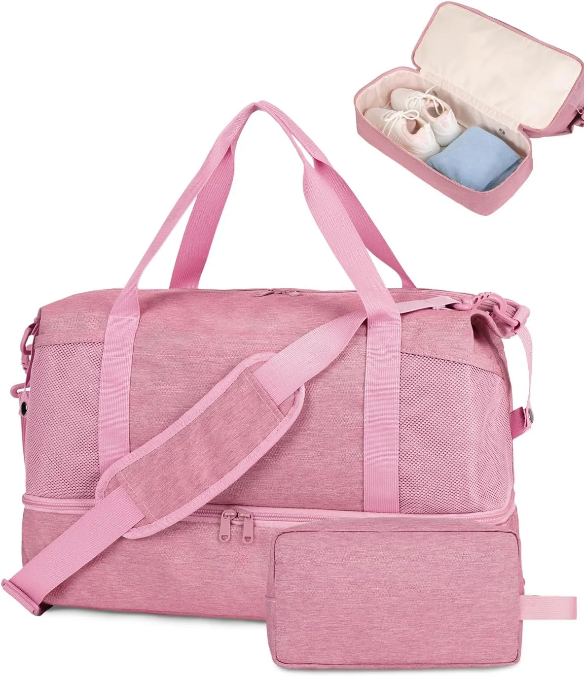 Wandering Nature For Spirit Airlines Personal Item Bag 18x14x8 Travel Duffel Bag Underseat Carry on Luggage with Shoe Compartment Wet Pocke Toiletry Pouch for Women Men Patent Pending